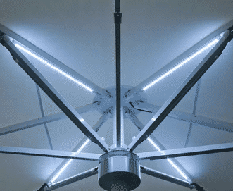 Sonnenschirm mit LED Beleuchtung
