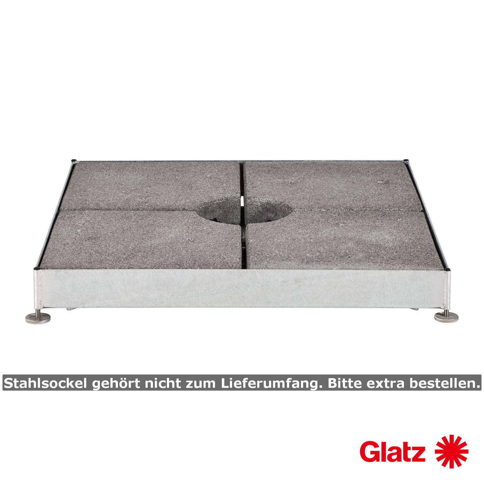 Glatz Betonelement-Set, 4 x 48kg, 48.3x48.3x9.4cm